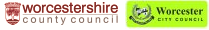 Worcestershire County Council and Worcester City Council logos
